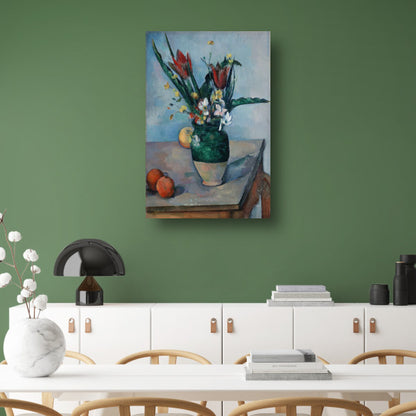 De vaas met tulpen - Paul Cézanne poster