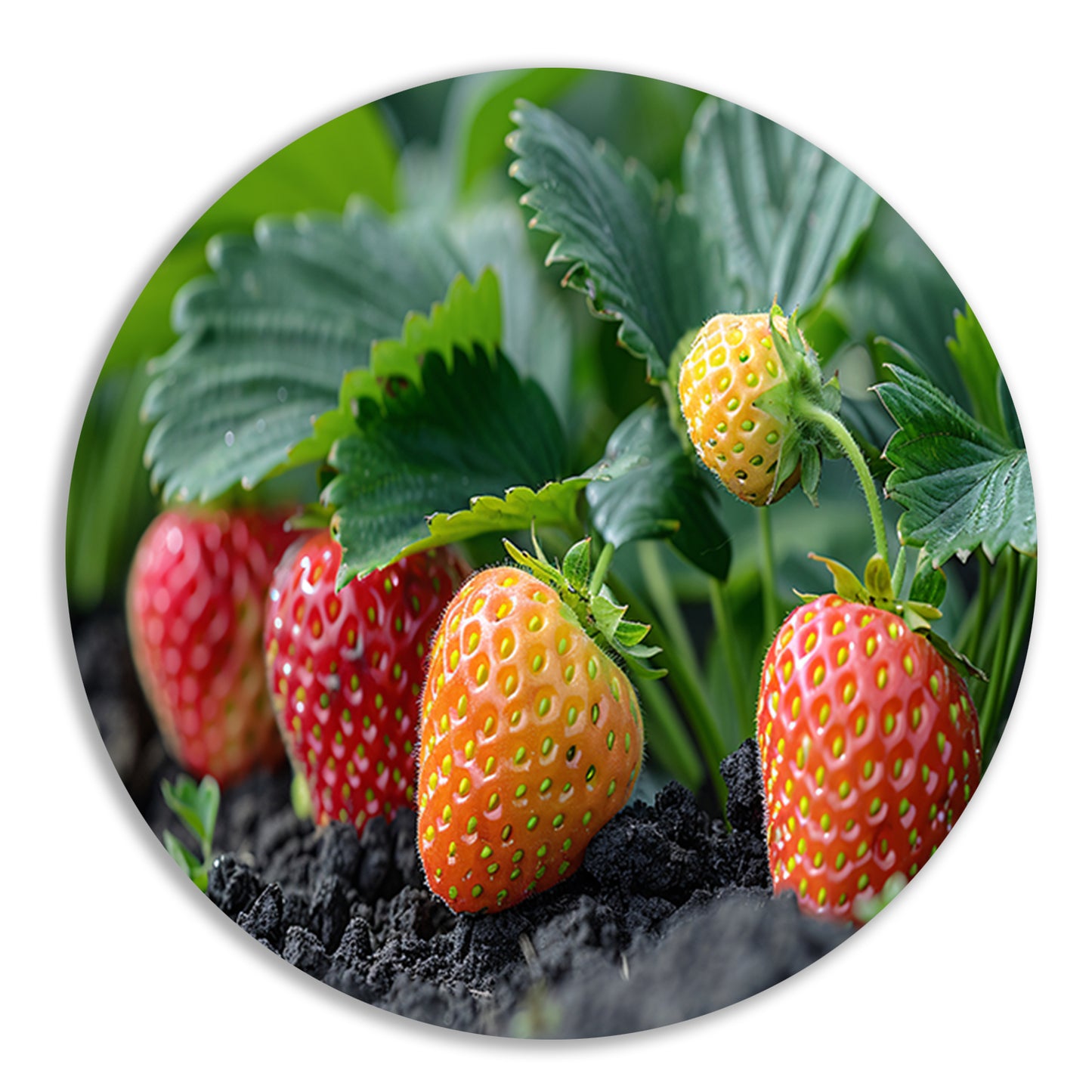 Rijpe Aardbeienplant forex muurcirkel