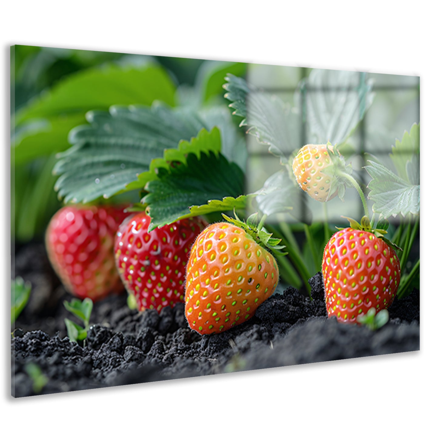 Rijpe Aardbeienplant acrylglas