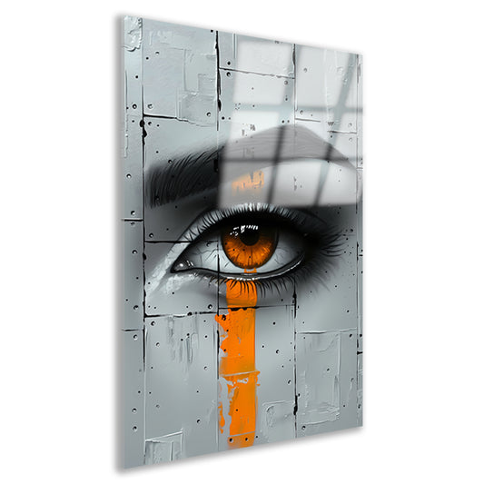 Abstract oog in moderne Street Art-stijl acrylglas