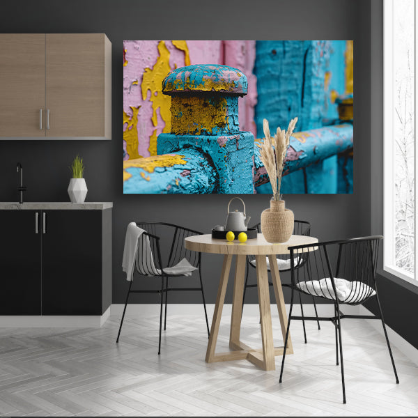 Verweerde Verf Houten Hek canvas