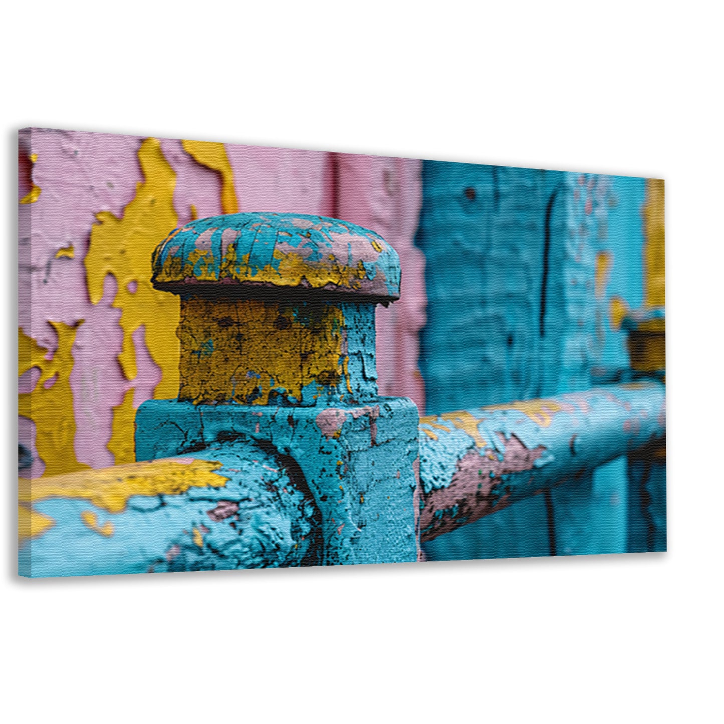 Verweerde Verf Houten Hek canvas