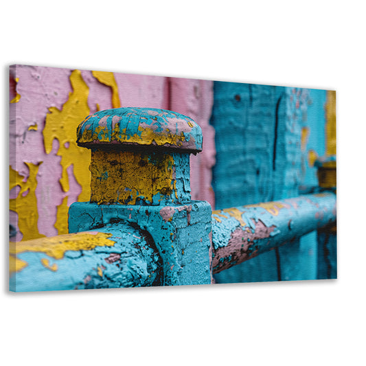 Verweerde Verf Houten Hek canvas