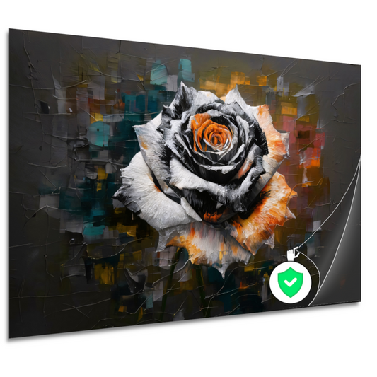 Kleurrijke Abstractie van een Roos poster