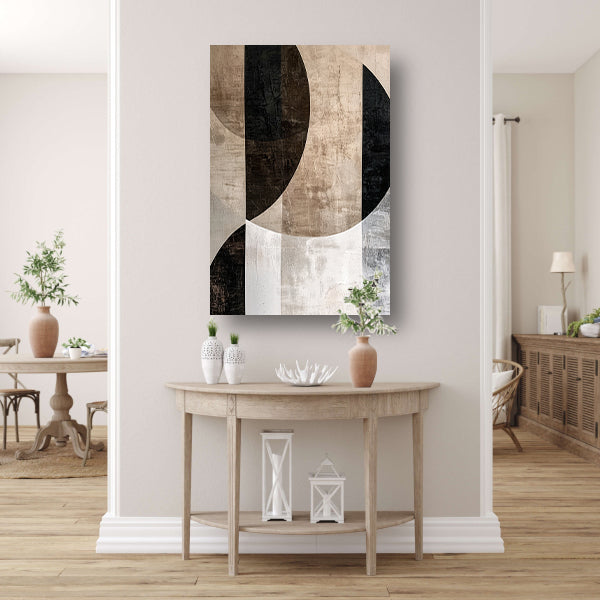 Minimalistische Sepia en Monochrome Abstractie acrylglas