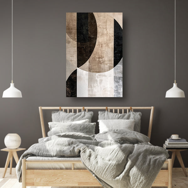 Minimalistische Sepia en Monochrome Abstractie acrylglas