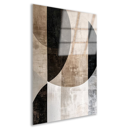 Minimalistische Sepia en Monochrome Abstractie acrylglas