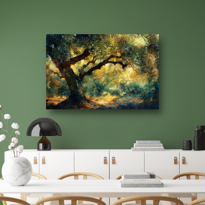 Van Goghs Bloeiende Amandelboom canvas met baklijst