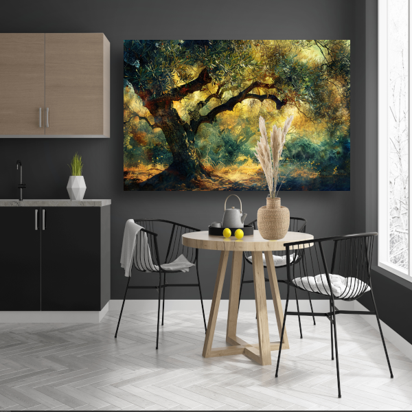 Van Goghs Bloeiende Amandelboom canvas met baklijst