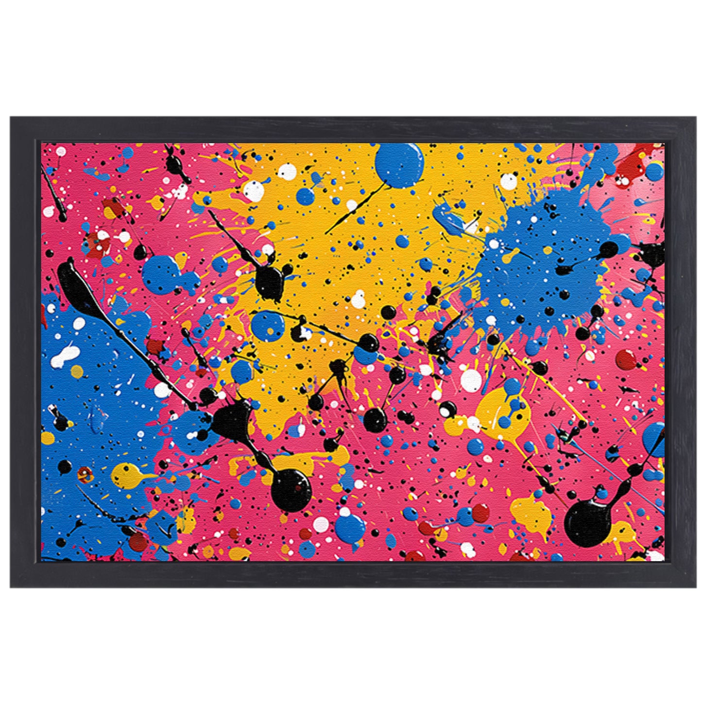 Abstract Kleurencompositie canvas met baklijst