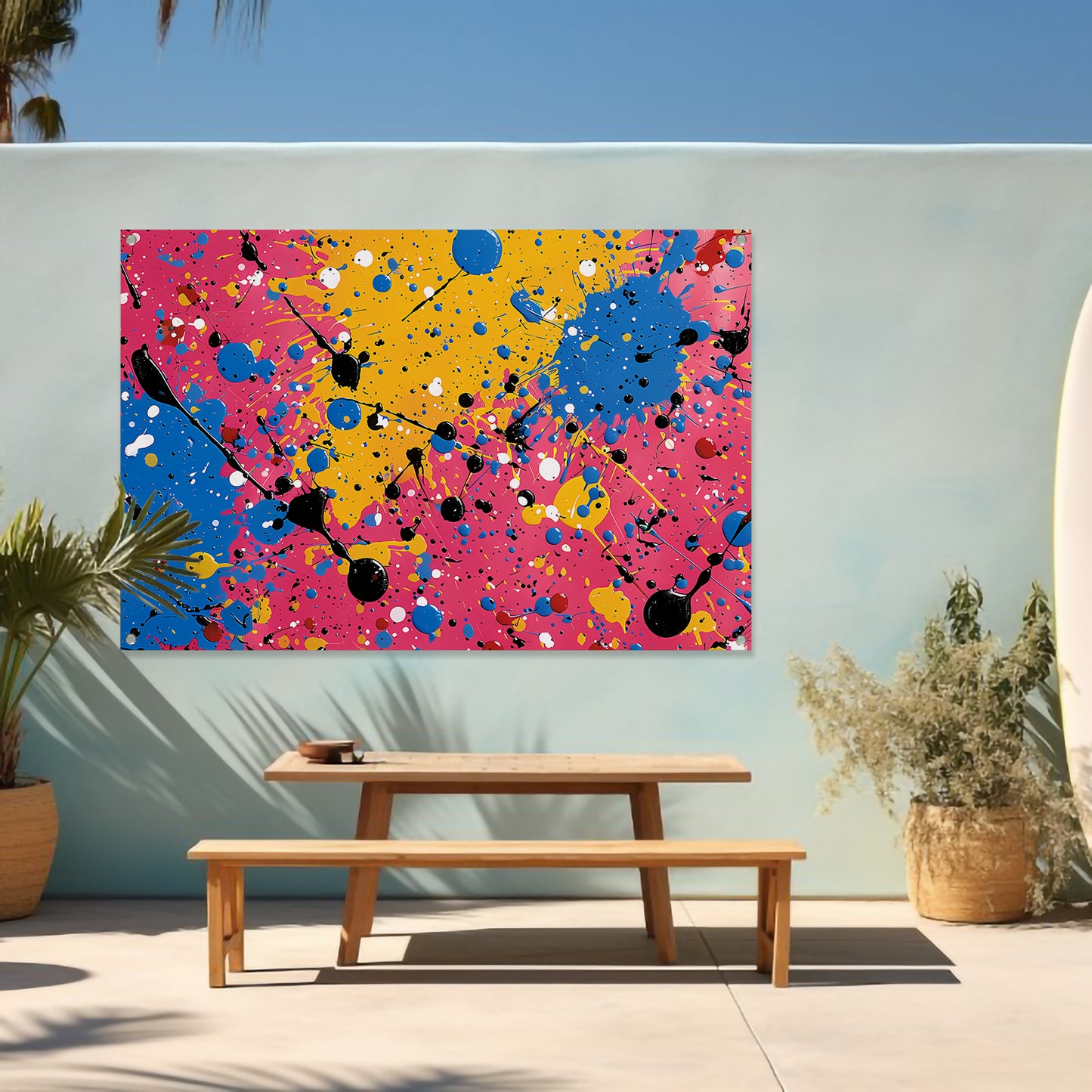 Abstract Kleurencompositie tuinposter