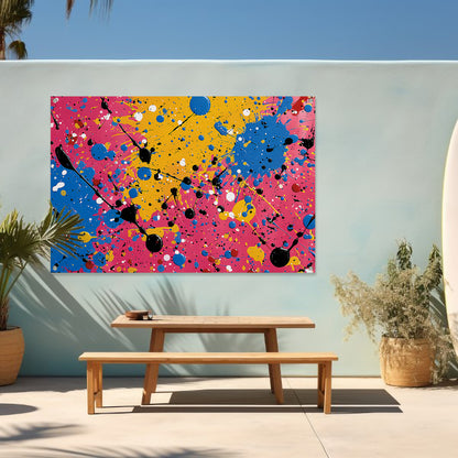 Abstract Kleurencompositie tuinposter