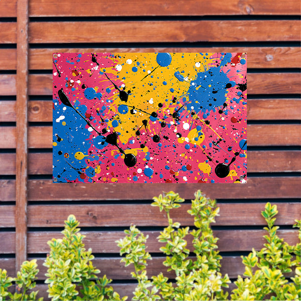 Abstract Kleurencompositie tuinposter