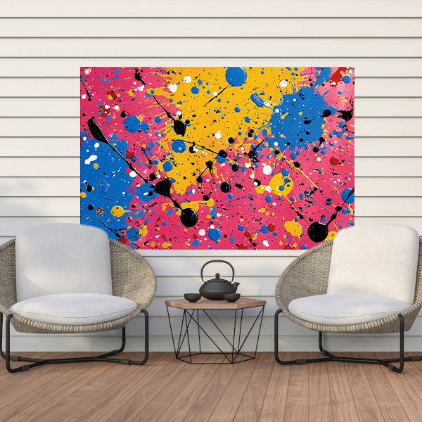 Abstract Kleurencompositie tuinposter