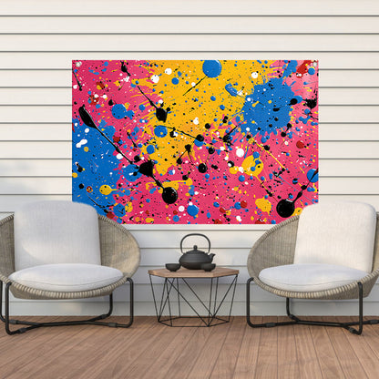 Abstract Kleurencompositie tuinposter