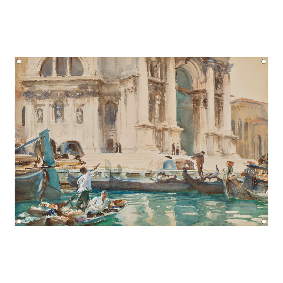 De gevel van La Salute, Venetië - John Singer Sargent tuinposter