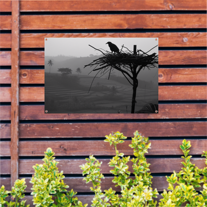 Klassieke Vogelnest in Boom tuinposter