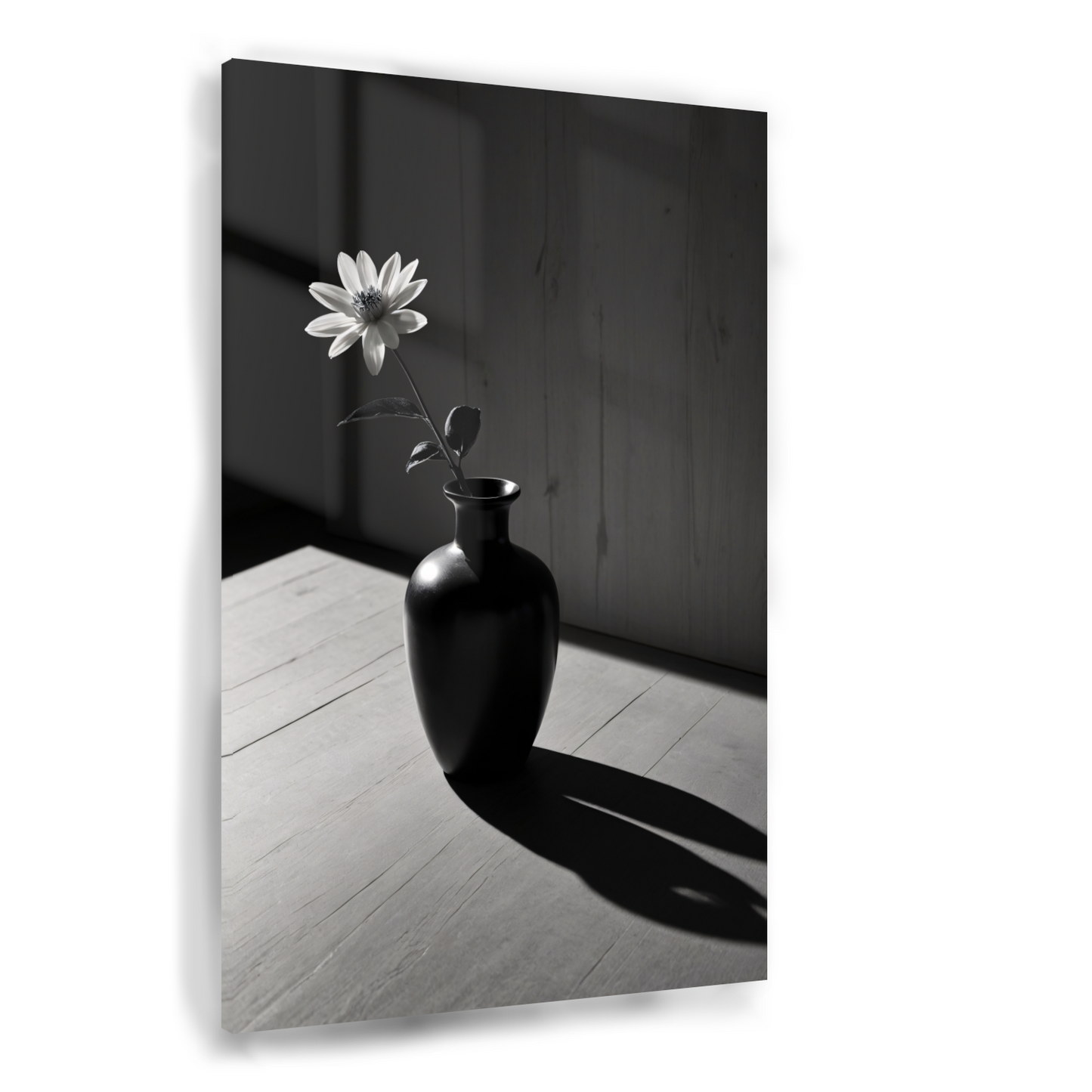 Een stilleven met bloem en schaduwen Acrylglas