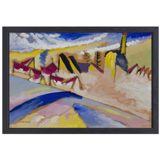 Winter nr. II-studie - Wassily Kandinsky canvas met baklijst