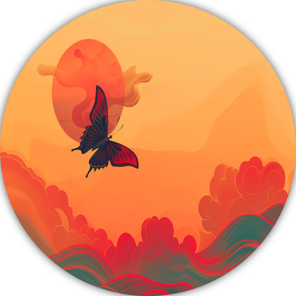 Abstracte lijnencompositie forex muurcirkel