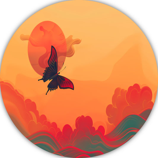 Abstracte lijnencompositie forex muurcirkel