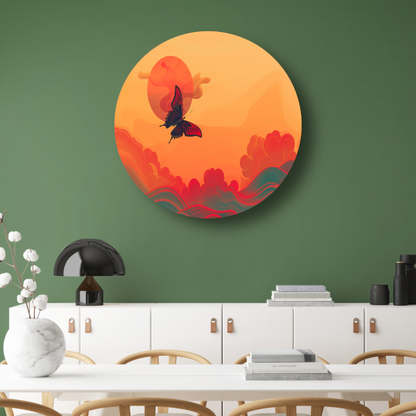 Abstracte lijnencompositie forex muurcirkel