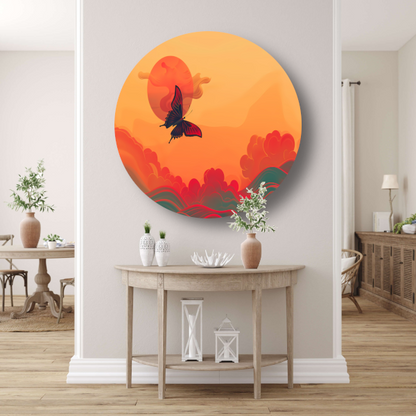 Abstracte lijnencompositie forex muurcirkel