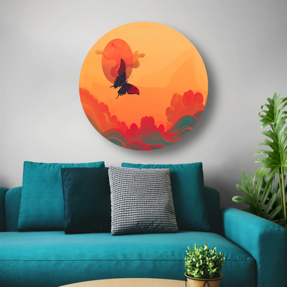 Abstracte lijnencompositie forex muurcirkel