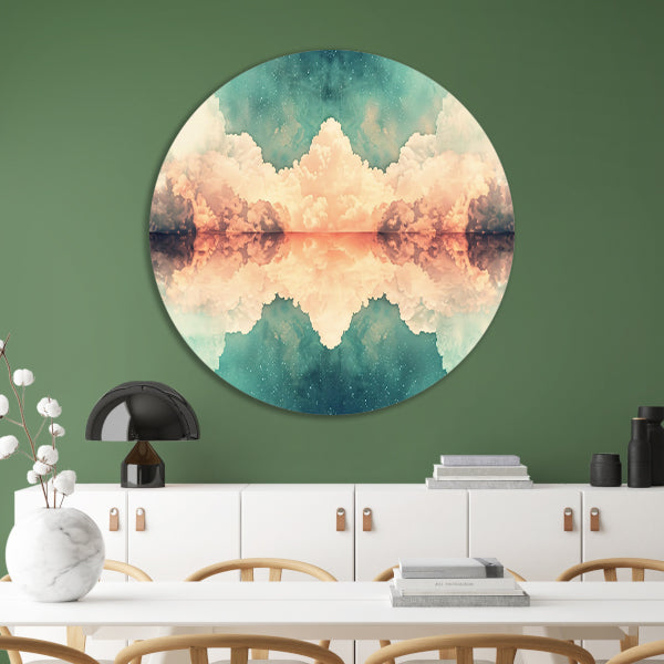 Compositie in Lijnen en Kleuren forex muurcirkel