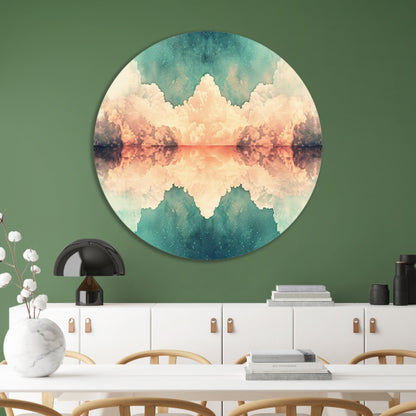 Compositie in Lijnen en Kleuren forex muurcirkel