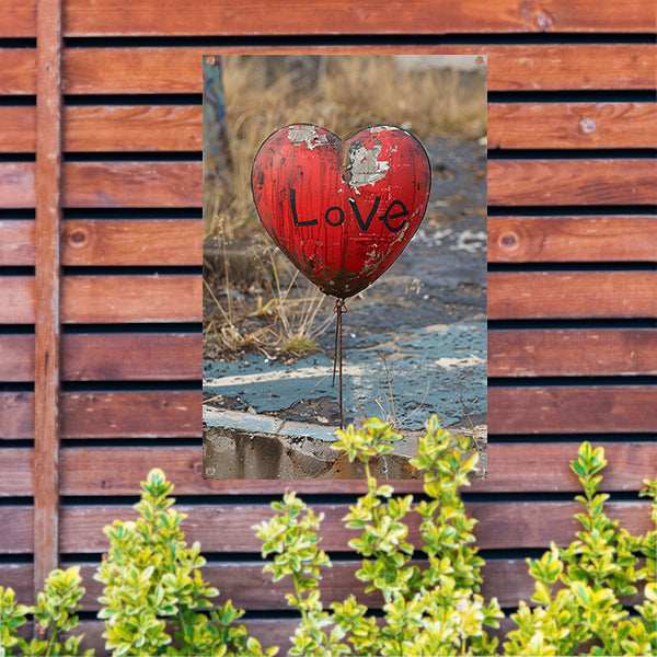 Hart met Liefde tuinposter
