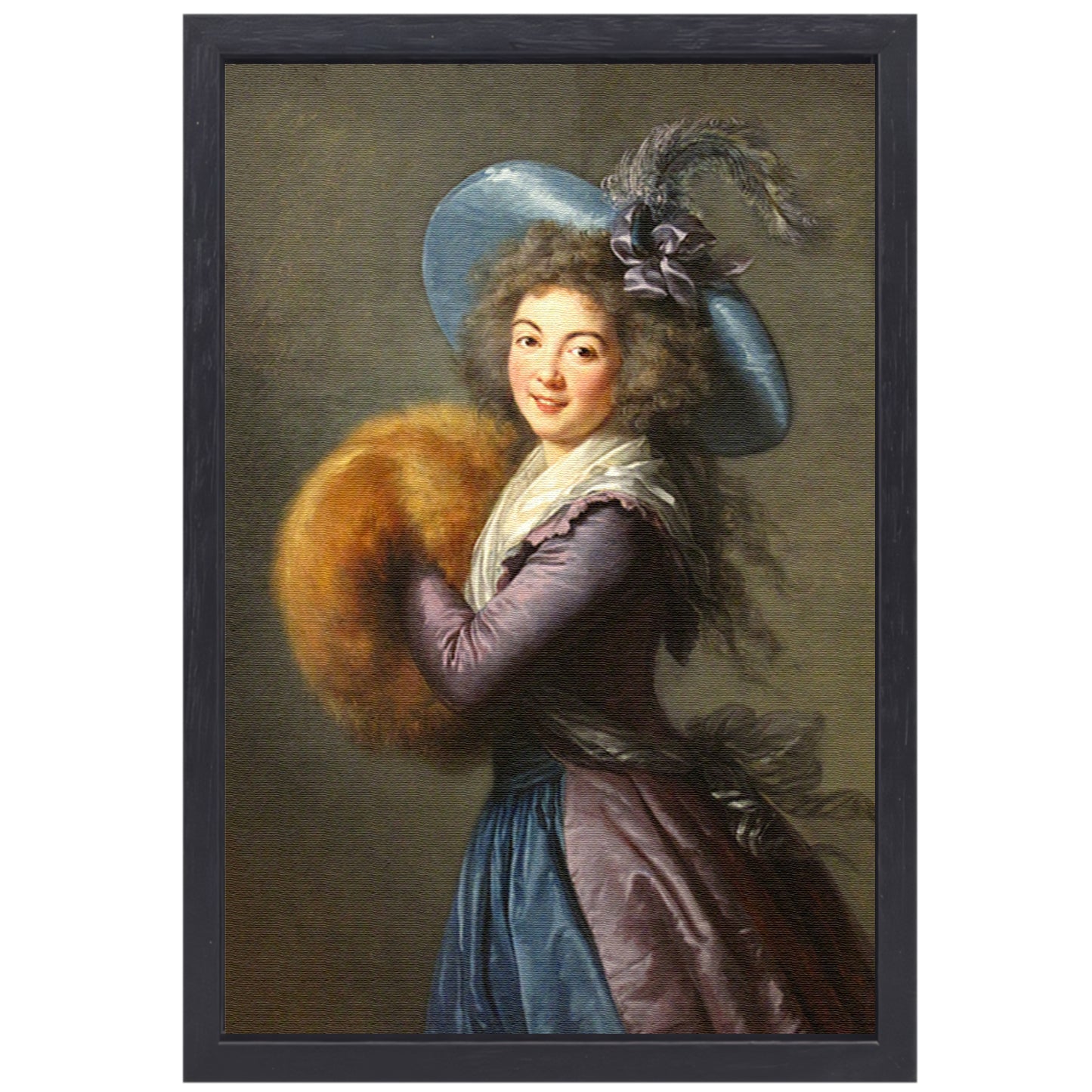 Portret van mevrouw Molé-Reymond - Élisabeth Louise Vigée Le Brun canvas met baklijst
