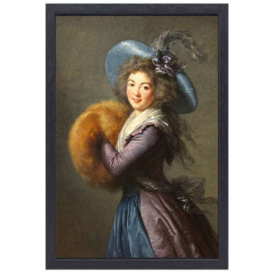 Portret van mevrouw Molé-Reymond - Élisabeth Louise Vigée Le Brun canvas met baklijst