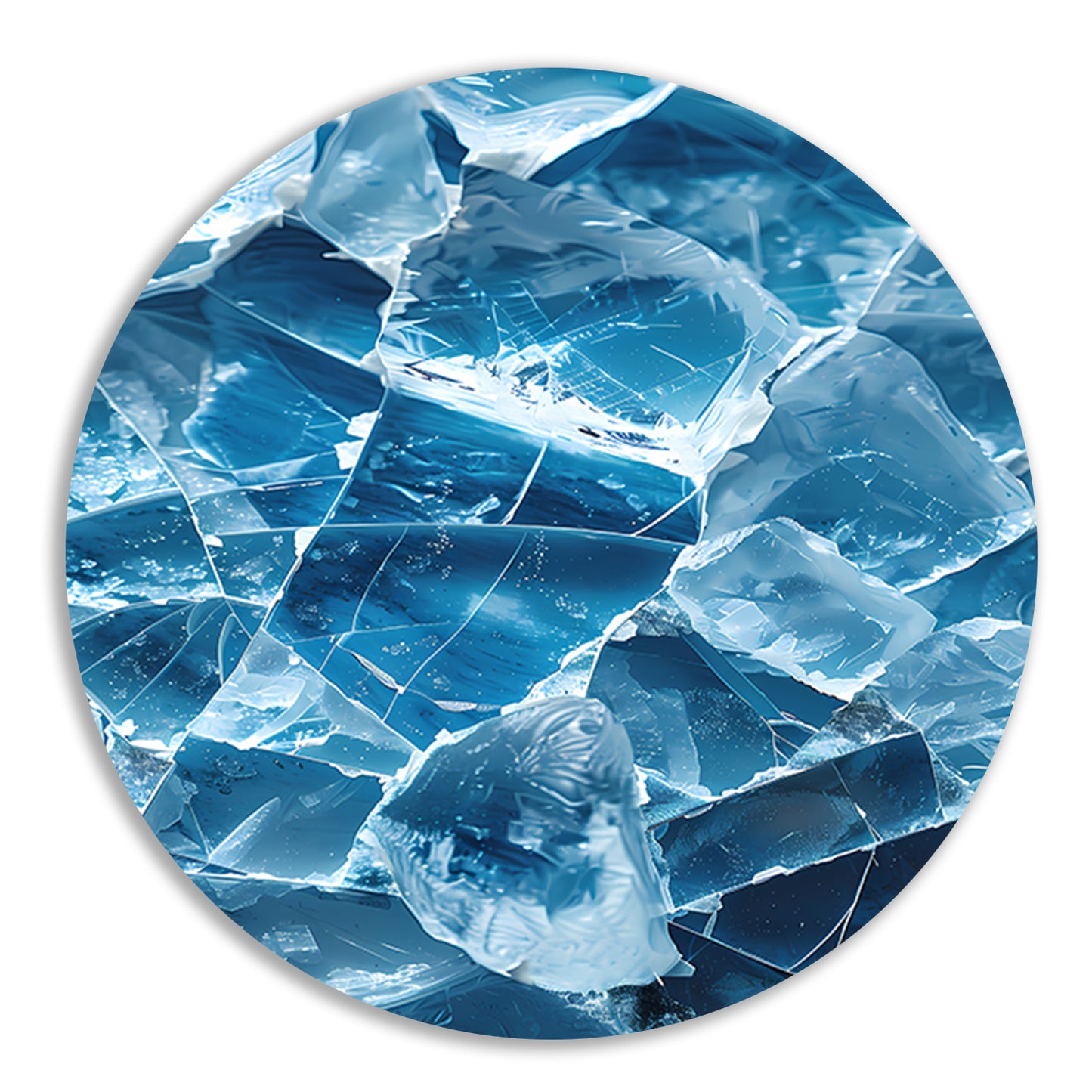 Abstract IJs Texturen Close-up forex muurcirkel