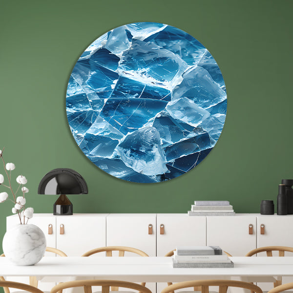 Abstract IJs Texturen Close-up forex muurcirkel