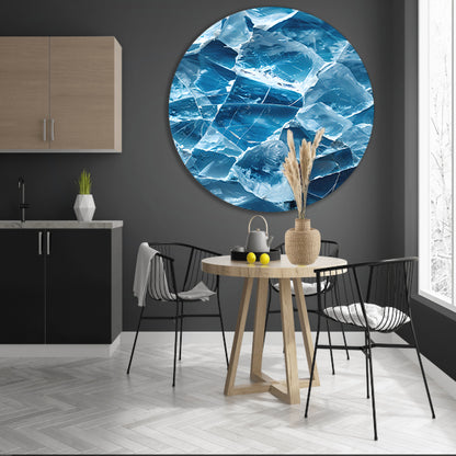 Abstract IJs Texturen Close-up forex muurcirkel