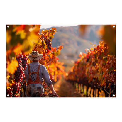 Oogsten Tussen Herfstkleuren tuinposter
