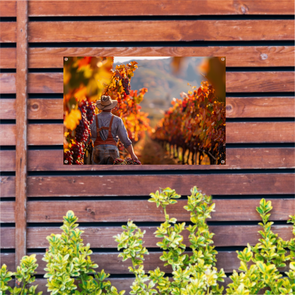 Oogsten Tussen Herfstkleuren tuinposter