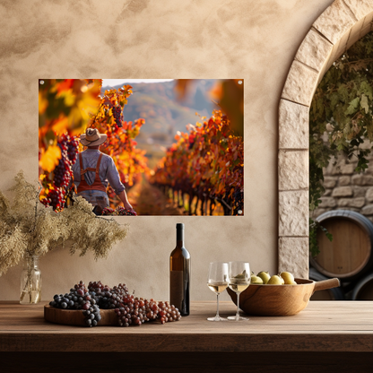 Oogsten Tussen Herfstkleuren tuinposter