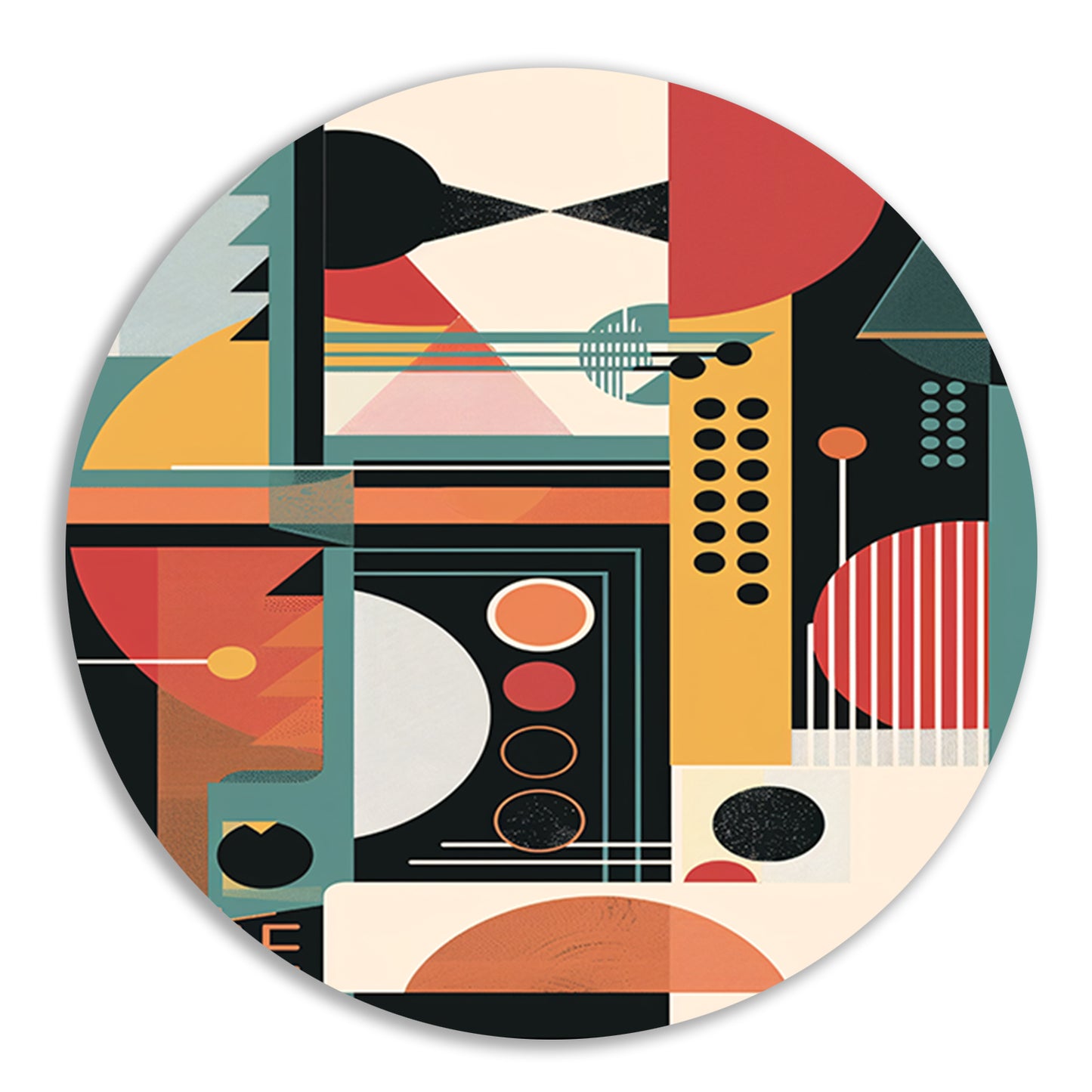Abstract compositie met primaire kleuren forex muurcirkel