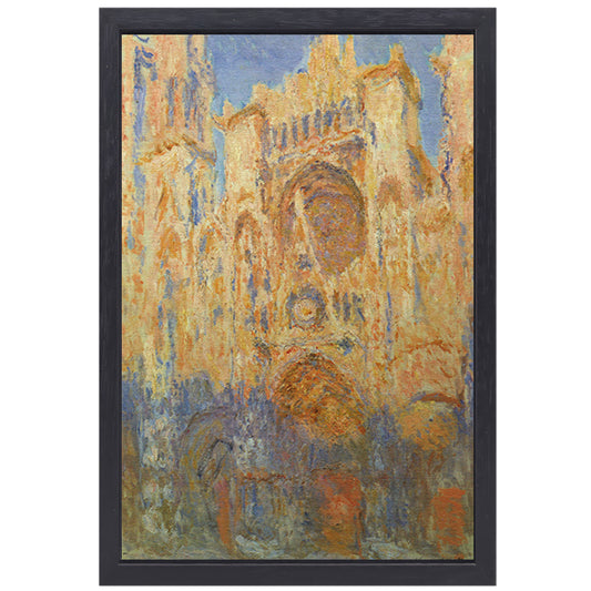 Rouen Cathedral - Claude Monet canvas met baklijst