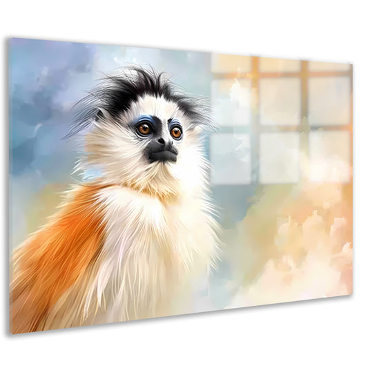 Prachtige digitale kunst van een unieke aap acrylglas