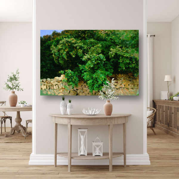 Ilex Bomen. Mallorca - John Singer Sargent canvas met baklijst