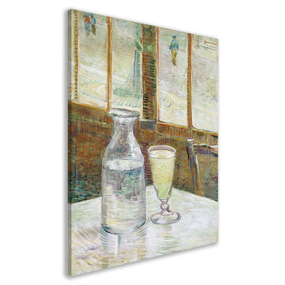 Cafétafel met absint - Vincent van Gogh canvas