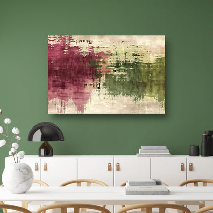 Abstract digitaal kunstwerk met rijke kleuren acrylglas