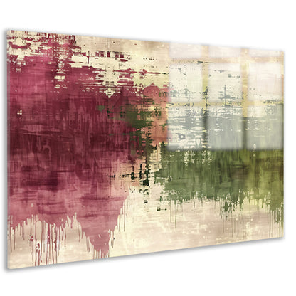 Abstract digitaal kunstwerk met rijke kleuren acrylglas