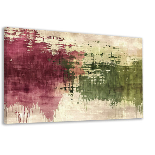 Abstract digitaal kunstwerk met rijke kleuren canvas