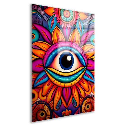 Het Oog van Kleurrijke Inspiratie Acrylglas