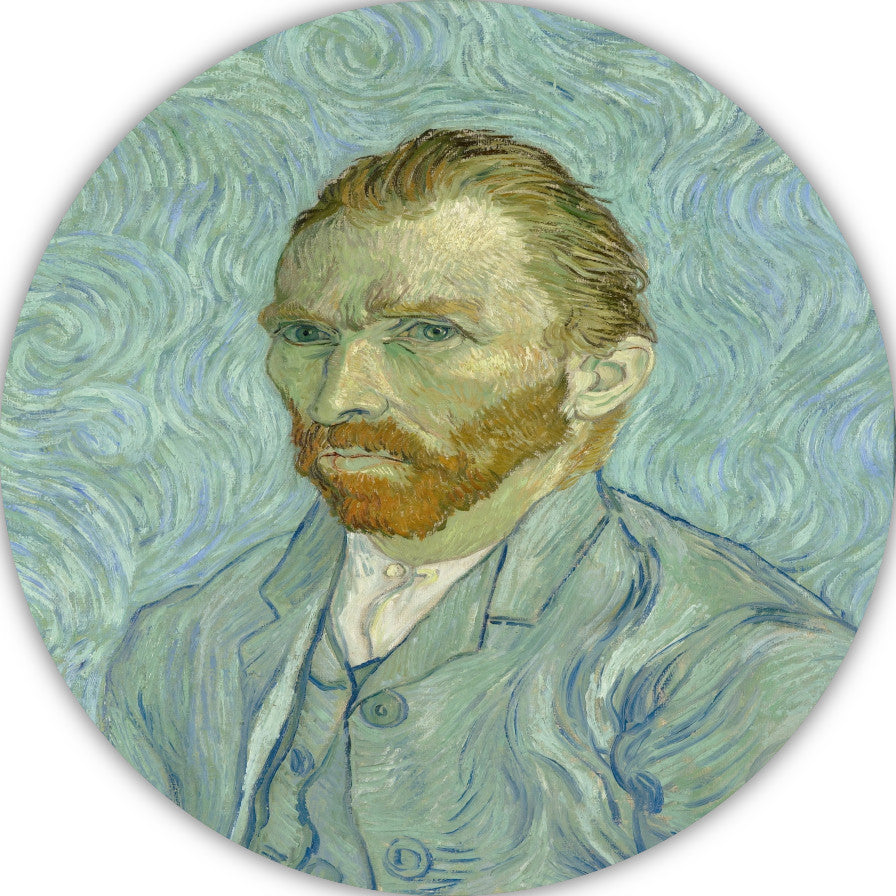 Zelfportret - Vincent van Gogh forex muurcirkel