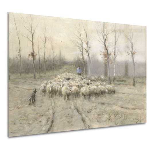 Schapenkudde op de heide bij Laren - Anton Mauve acrylglas